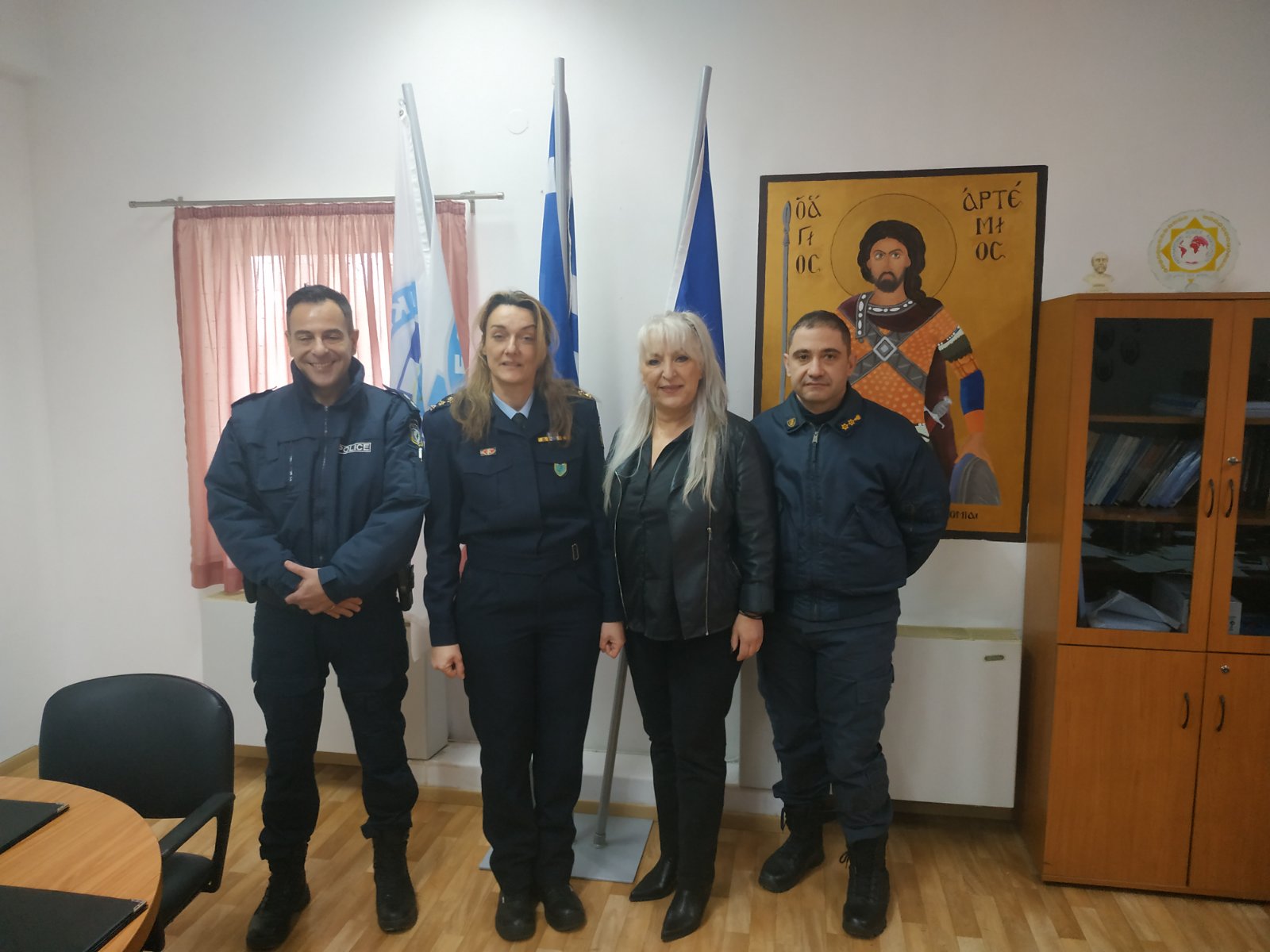 ΔΕΛΤΙΟ ΤΥΠΟΥ ΣΥΝΑΝΤΗΣΗΣ ΠΡΟΕΔΡΕΙΟΥ  ΜΕ  ΔΙΟΙΚΗΤΡΙΑ ΣΧΟΛΗΣ ΑΣΤΥΦΥΛΑΚΩΝ 